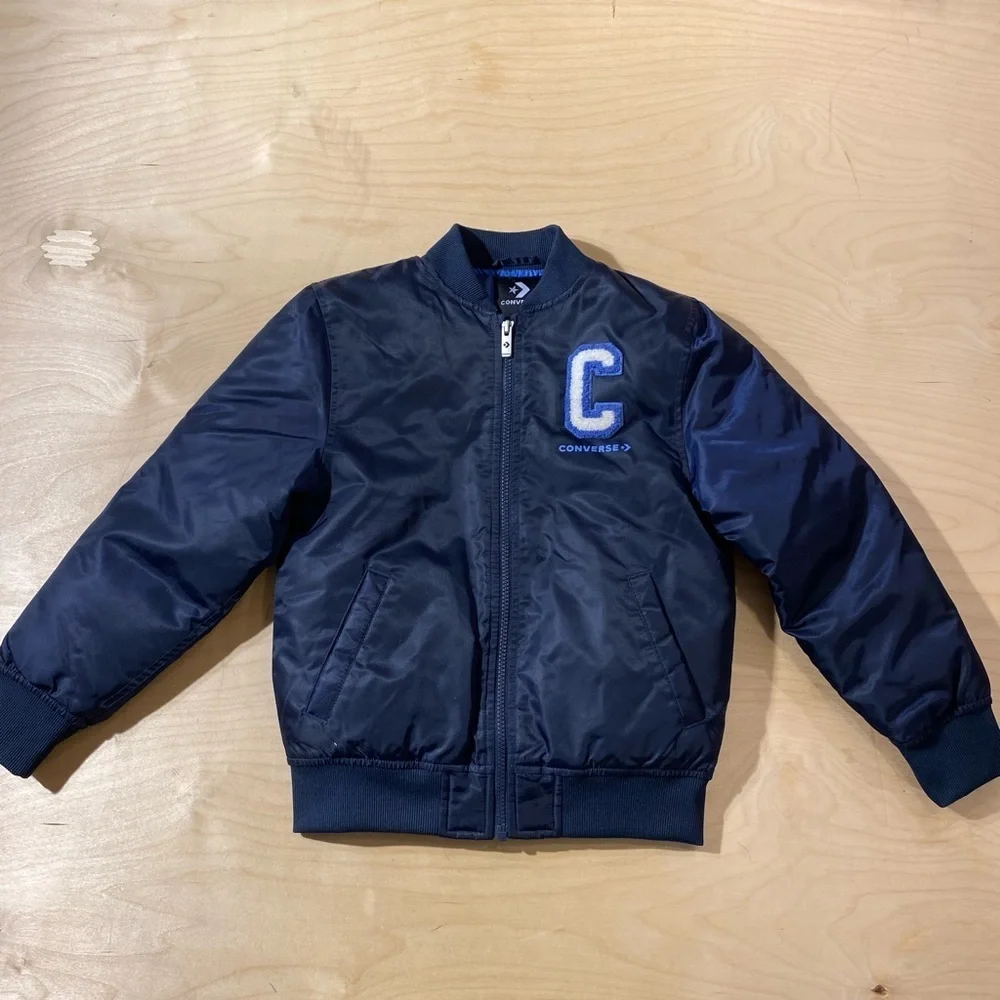 Converse Kids Navy Bomber Jacket Small (IZ)